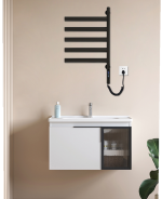 Port-prosop electric VENUS STAR, 42 x 66 cm, digital, negru mat, cu 5 brate reglabile, VNS AB-F55N