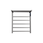 Port-prosop electric VENUS STAR, 45 x 52 cm, digital, gri mat, cu 5 brate si etajera pentru depozitare prosoape VNS AB-F60GR - imagine 3