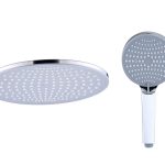 Set de dus VENUS STAR, alb-crom, compus din para de dus superioara si dus de mana PD103GR