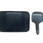 Set de dus VENUS STAR, negru, compus din para de dus superioara si dus de mana VNS PD104N