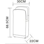 Uscator maini VENUS STAR cu senzor, uscare rapida SmartSeven 1700w, gri - imagine 3