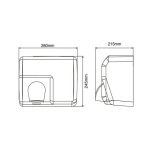 Uscator senzor maini VENUS STAR, 1800W, inox, aspect satinat - imagine 2