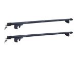 Set bare transversale negre, 130 cm