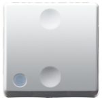 Intrerupator modular cap scara, alb - 2 module
