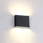 Aplica LED de exterior extra-plata, 6W=40W, 3000K, lumina calda, 540Lm, IP65