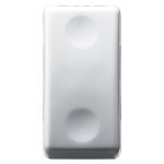 Intrerupator modular cap cruce, alb - 1 modul