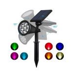 Spot led RGBW de gradina cu panou solar 5.5V1.5W BAT 1.2 Ah