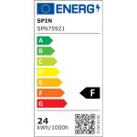 Aplica LED de exterior extra-plata Long, 24W=160W, 3000K, lumina calda, 2160Lm, IP65 - imagine 2