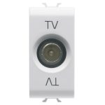 Priza TV Alb Lucios 1 modul