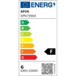 Aplica LED de exterior extra-plata, 6W=40W, 3000K, lumina calda, 540Lm, IP65 - imagine 4