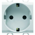 Priza shucko Alb 2 module