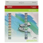 Culori tempera, ARTIX, set 24 culori, 12ml, PP191