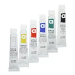 Acuarele acrilice, 6 tuburi colorate - imagine 3