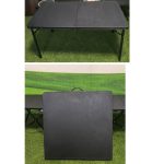 Masă Metalică Pliabilă 90x60 – Înălțime Reglabilă, 5,4 kg