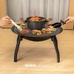 Grătar/Tigaie Brazier Pliabil – Portabil, 45 X 55 X 28 CM - imagine 2