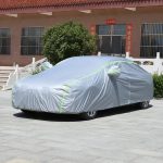 Husă Auto XXL 4 Sezoane – Anti-UV, cu Fermoar și Benzi Reflectorizante, 5.3x2.0x1.5M, Argintiu