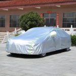 Husă Auto 4 Sezoane –  Anti-UV, cu Fermoar și Benzi Reflectorizante, 4.9x1.8x1.5M, Argintiu