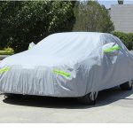 Husă Auto XXL din Aluminiu –  Anti-UV, Anti-Zgârieturi, cu Fermoar și Benzi Reflectorizante, 5.3x2.0x1.5M