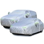 Husă Auto Premium 5 Straturi – Pânză Oxford, Anti-UV, 4.5M, Culoare Argintie - imagine 3