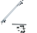 Set 2 bare transversale din aluminiu, 135 cm, argintii - imagine 3