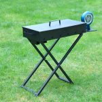 Grătar BBQ Portabil 60x30 cm cu Suflantă