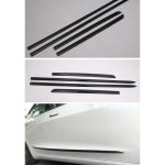 Bandouri laterale uși carbon – Tesla Model Y (set 4 bucăți)