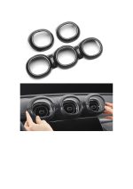 Capace Aeratoare Carbon – Mercedes C-Class 2022+ W206, Set 5 Buc, ABS Interior Sport - imagine 3