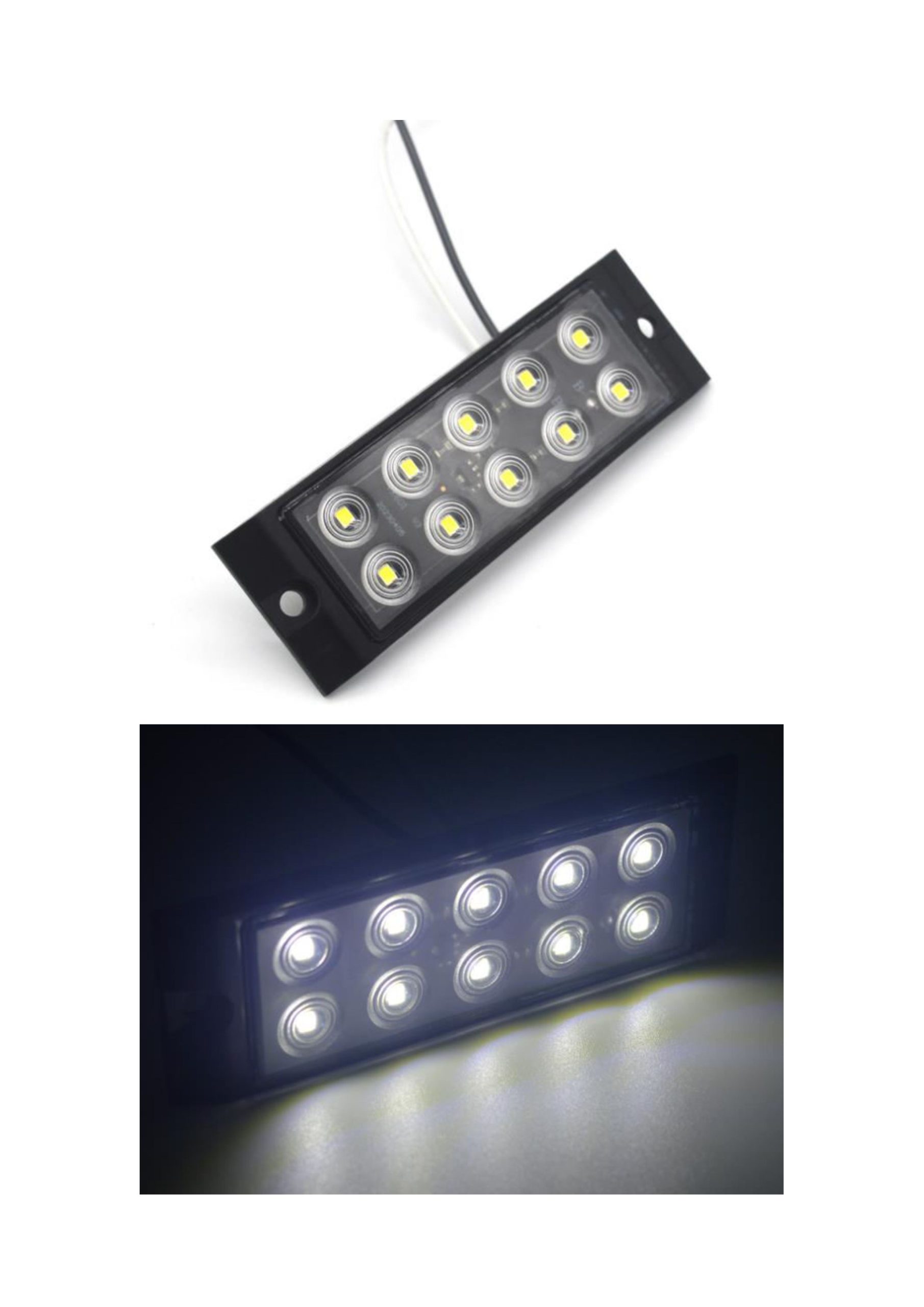 Lampă LED albă pentru plăcuță de înmatriculare – set 4 bucăți (1) Lampă LED albă pentru plăcuță de înmatriculare – set 4 bucăți - imagine 1