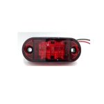 Lampă LED galbenă marcaj contur 12-24V, 2 LED-uri, carcasă transparentă, 4 bucăți