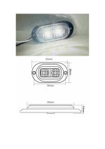 Lampă LED semnalizare/degajare pentru autovehicule (set 4 bucăți) - imagine 2