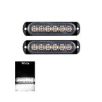 Lumină LED 6 puncte albă 12-24V – Lampă semnalizare/degajare IP65 pentru auto, camion, remorcă