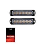Lumină LED 6x pentru camion, remorcă sau ambarcațiune, 12-24V, roșu, IP65