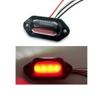 Lumină LED Auto cu Două Culori, 8 LED-uri, 12-24V, Plăcuță Înmatriculare