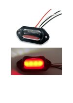 Lumină LED Auto cu Două Culori, 8 LED-uri, 12-24V, Plăcuță Înmatriculare