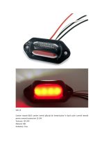 Lumină LED Auto cu Două Culori, 8 LED-uri, 12-24V, Plăcuță Înmatriculare - imagine 2