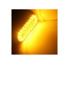 Lumină LED ovală galbena, 20 LED, 12-24V, IP67, 4 bucăți - imagine 3