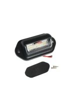 Lumină LED plăcuță înmatriculare 12–24V – 6 LED, 2 bucăți, universală pentru camion/remorcă/autovehicul