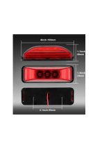 Lumină Laterală Galbenă Camion, 3 LED-uri, 12-24V, 25cm Cablu, Set 4 Bucăți - imagine 3