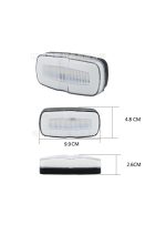 Lumină Laterală LED Camion, Albă, 28 LED-uri, 12-24V, Set 4 Bucăți - imagine 2