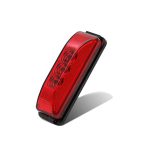 Lumină Laterală LED Roșie pentru Camion, 3 LED-uri, 12-24V, Cablu 25cm, Set 4 Bucăți