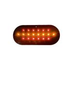 Lampă Spate LED Ovală cu Apă Curgătoare (Roșu + Galben) – 12V-24V