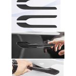 Ornamente mânere uși carbon – Tesla Model Y (set 4 bucăți)