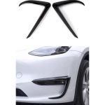 Ornamente negre lucioase pentru faruri ceață Tesla Model 3 – Accente Frontal Sport