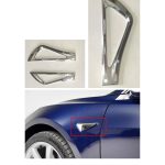 Ornamente semnalizări laterale crom – Tesla Model Y (set 2 bucăți)
