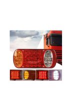 Lampă Spate LED Multifunțională pentru Camion/Remorcă, 12-24V, 32 LED-uri, 4 Funcții