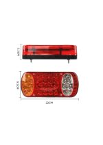 Lampă Spate LED Multifunțională pentru Camion/Remorcă, 12-24V, 32 LED-uri, 4 Funcții - imagine 3