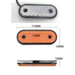 Lumină de Poziție LED cu 20 LED-uri – 12-24V, IP67, Ultra Subțire