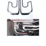 Ramă Faruri Față din Fibră de Carbon – Ford Ranger / Ranger Raptor (2023+) – Accesoriu Exterior Tuning