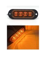 Set 4 Lumini LED Galben Deschis 12-24V pentru Camioane, Remorci, Autovehicule