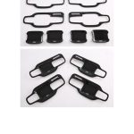 Set Ornamente Interioare Mânere Uși – Negru Lucios cu Logo Ranger – Ford Ranger 2023+ – 12 Piese